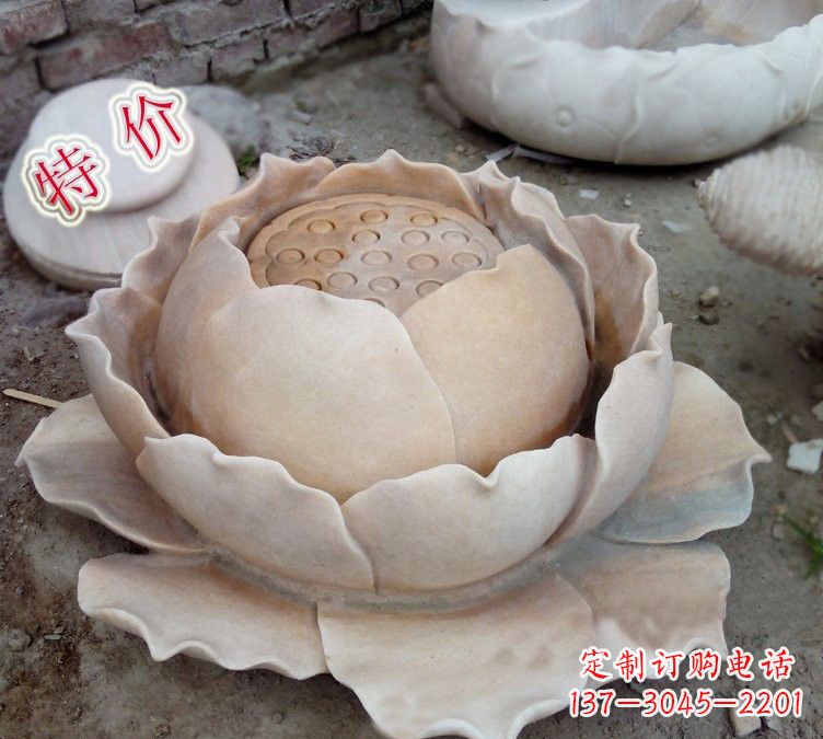 信阳小区莲花石雕