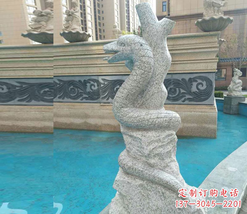 信阳小区十二生肖雕塑动物石雕