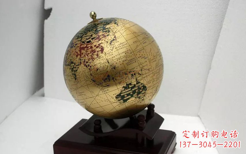 信阳校园不锈钢地球仪雕塑 (3)