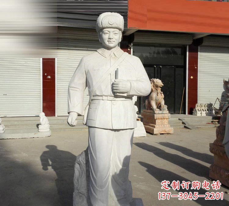 信阳校园大理石立式雷锋雕塑
