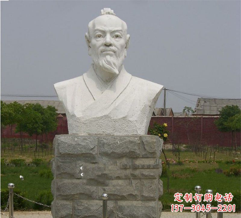 信阳校园大理石张衡雕塑