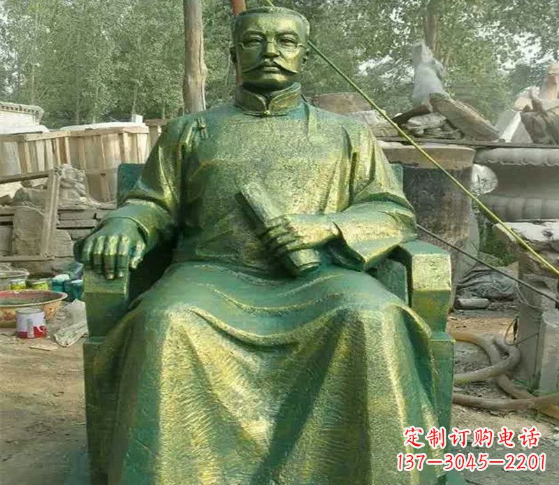 信阳校园名人李大钊铜雕