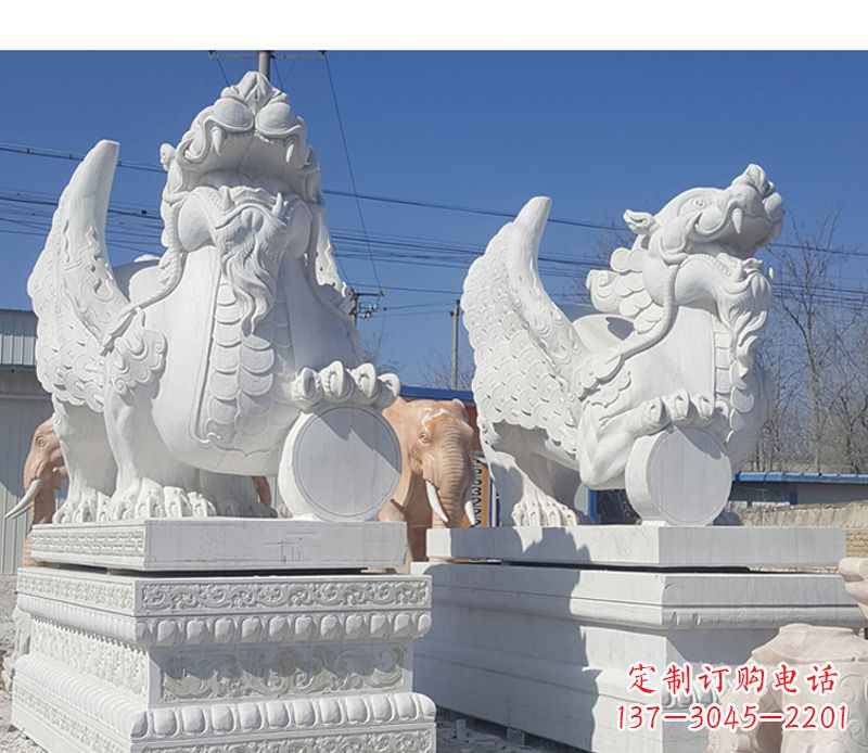 信阳獬豸法院门口神兽石雕