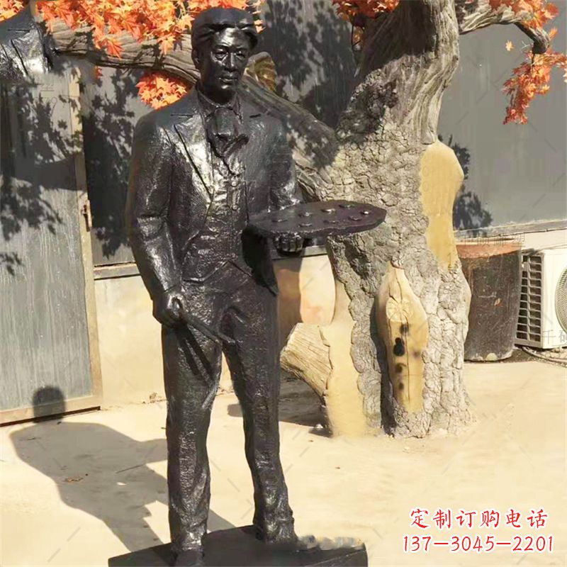 信阳徐悲鸿画画雕塑