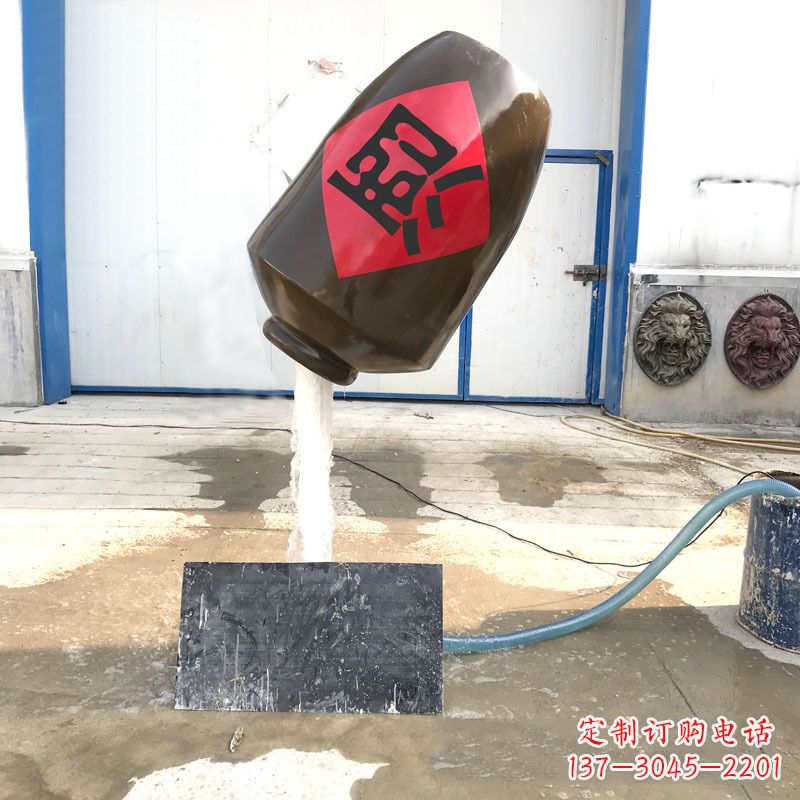 信阳悬空酒壶流水喷泉