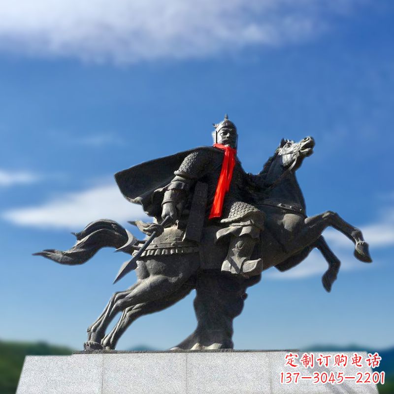 信阳薛仁贵西征雕塑-唐初著名将领中国历史名人雕像