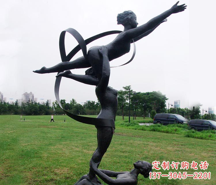 信阳艺术体操运动员雕塑