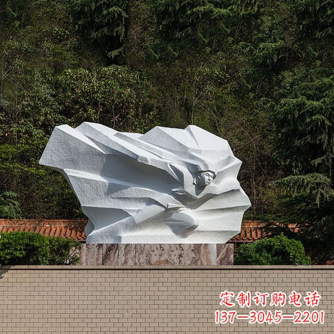 信阳英雄人物黄继光景区景点汉白玉石刻雕塑