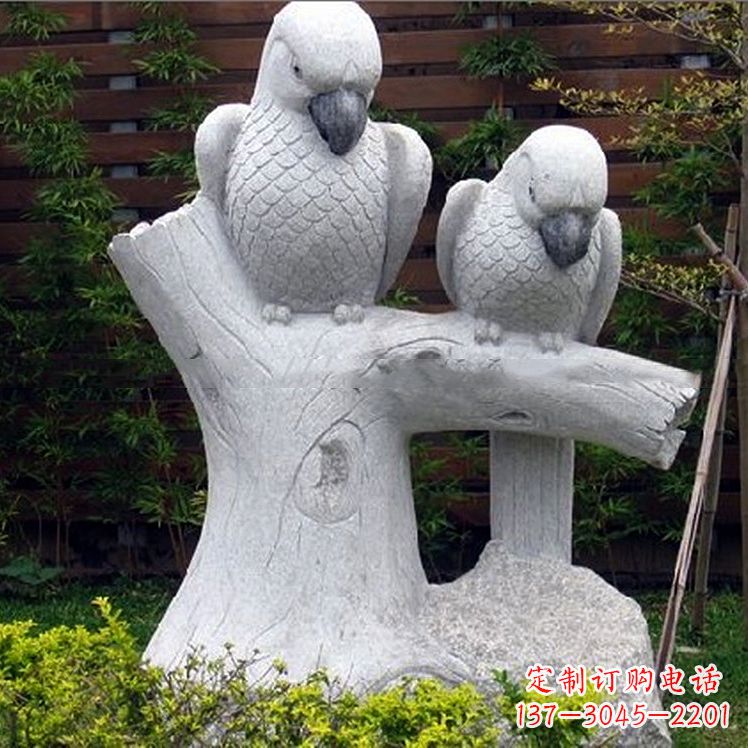 信阳鹦鹉大理石雕塑