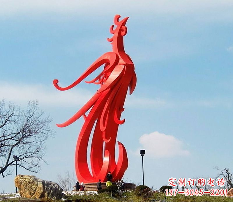 信阳园林不锈钢凤凰雕塑