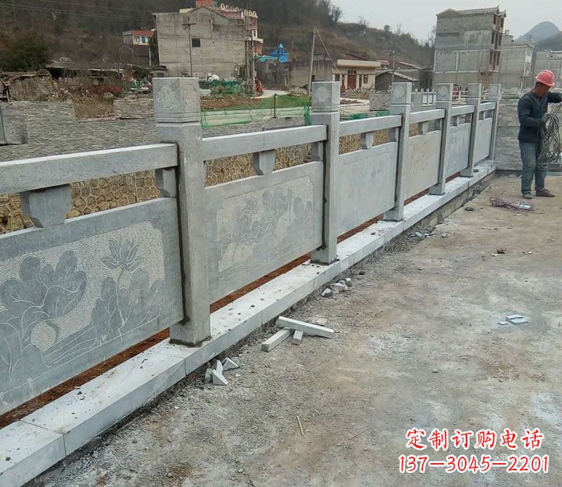 信阳园林仿古石栏板景观石雕 (5)