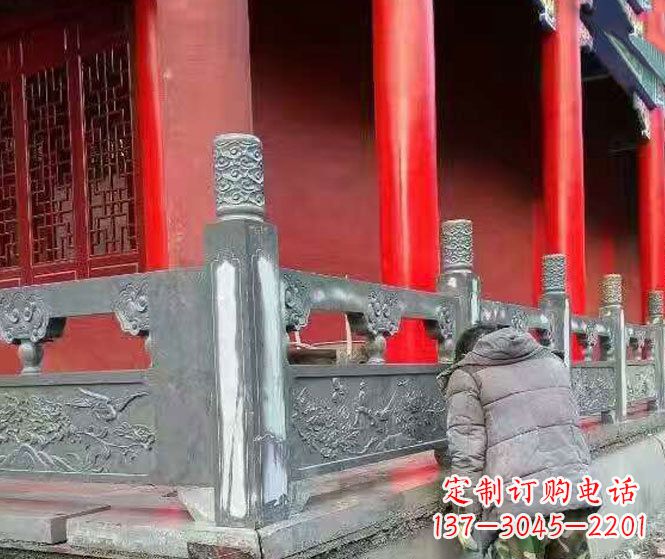 信阳园林仿古石栏板景观石雕 (9)