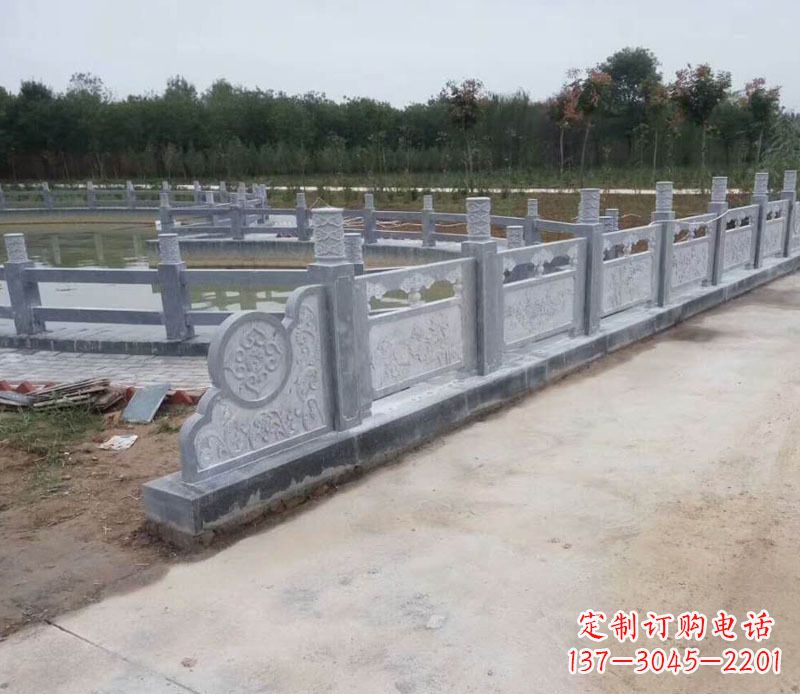 信阳园林仿古石栏板景观石雕 (11)