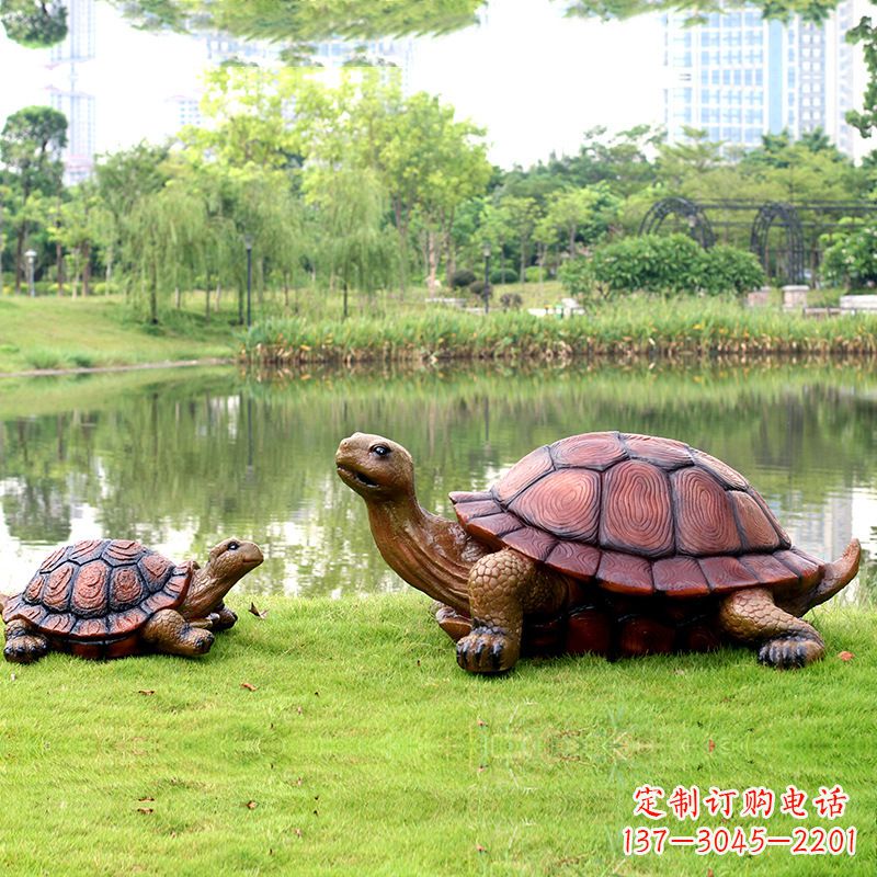信阳园林仿真乌龟玻璃钢池塘湖泊水景雕塑摆件