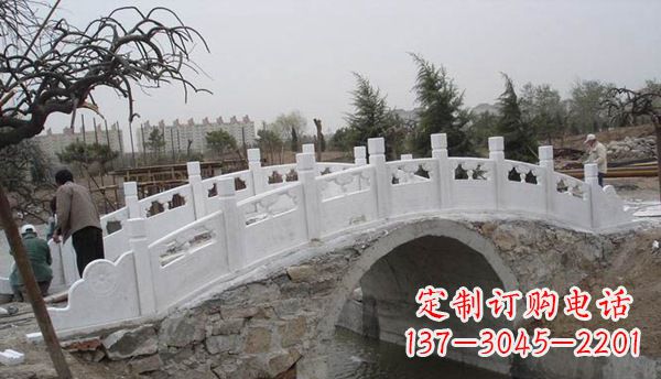 信阳园林汉白玉大桥栏板景观石雕