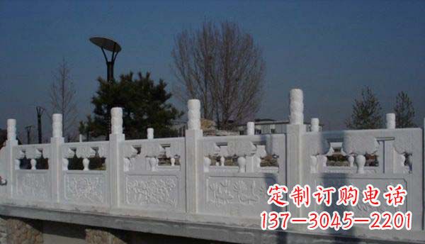 信阳园林汉白玉栏板景观石雕