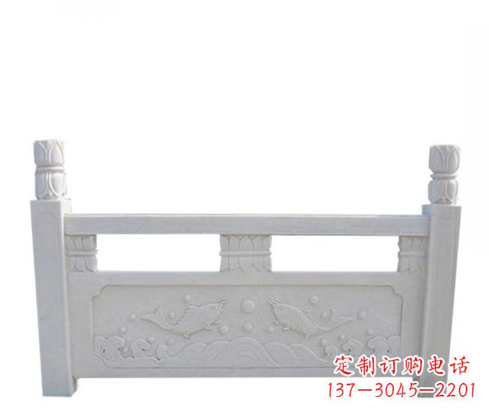 信阳园林汉白玉石浮雕栏板
