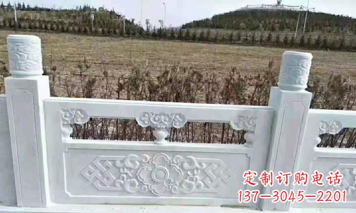 信阳园林汉白玉石浮雕栏板 (4)