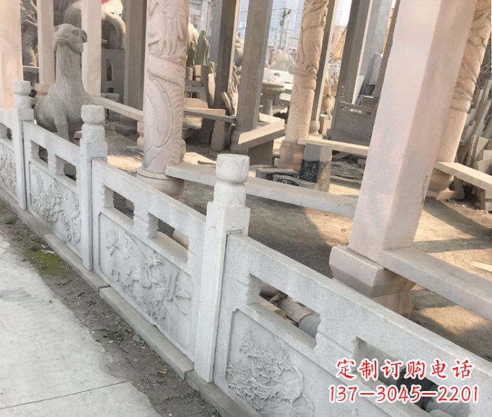 信阳园林景观大理石浮雕栏板石雕