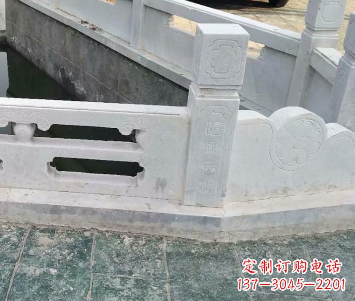 信阳园林景观大理石栏板雕塑 (7)