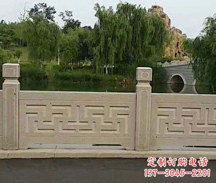 信阳园林景观大理石栏板石雕 (4)