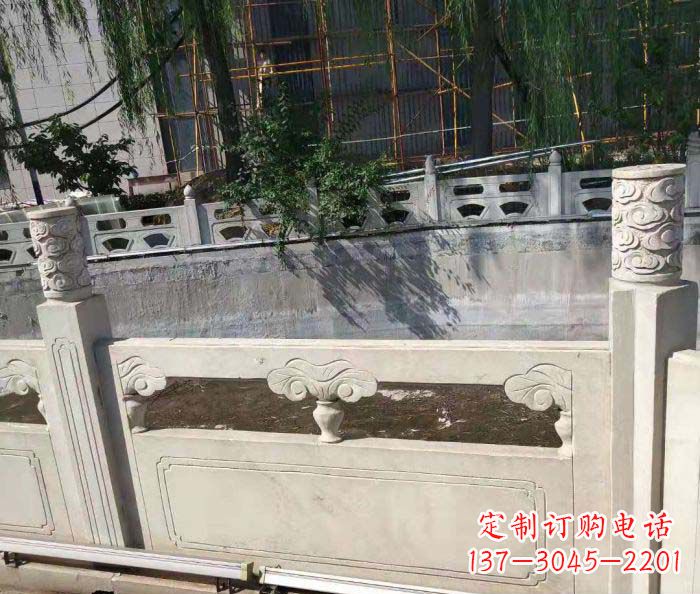 信阳园林景观大理石栏板石雕 (6)