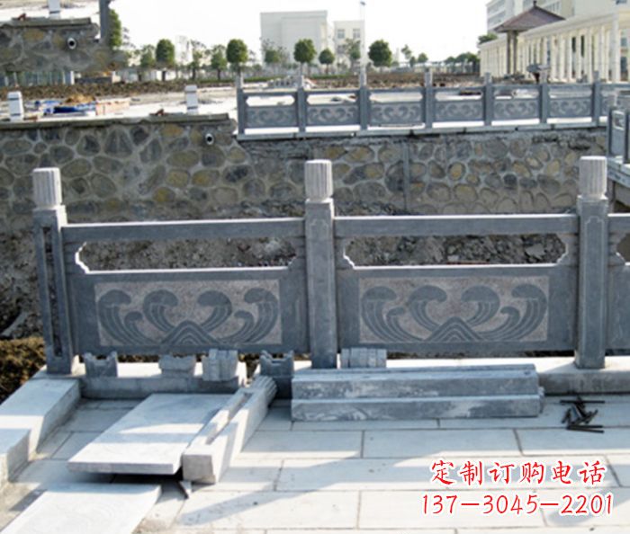信阳园林景观大理石栏板石雕 (11)