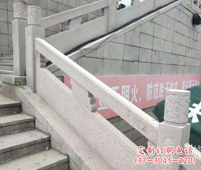 信阳园林景观大理石桥栏板石雕_1 (2)