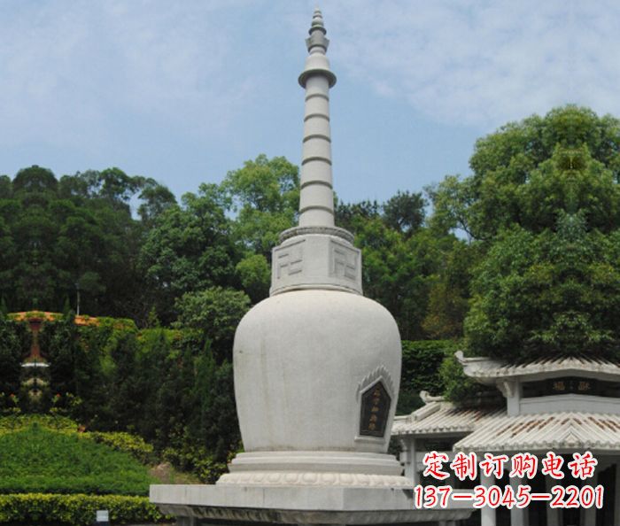 信阳园林景观大理石舍利塔石雕