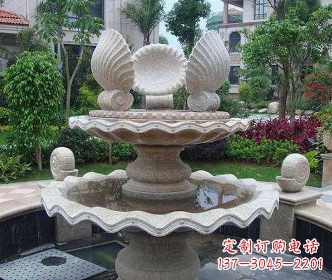 信阳园林景观多层喷泉石雕