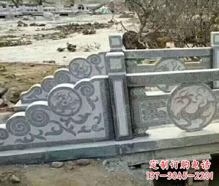信阳园林景观仿古石雕栏板 (10)