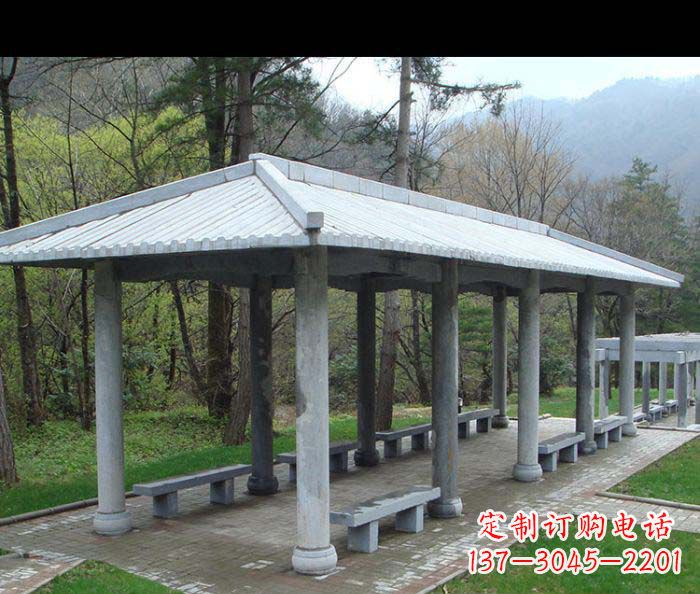 信阳园林景观仿古石雕长廊