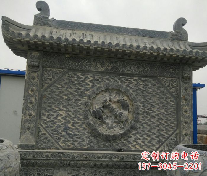 信阳园林景观仿古石雕影壁