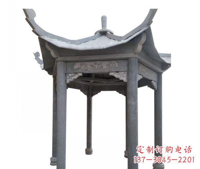 信阳园林景观仿古石雕凉亭 (3)