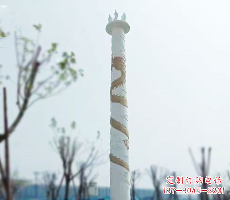信阳园林龙柱景观不锈钢