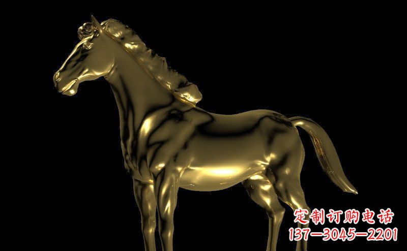 信阳园林马动物景观铜雕