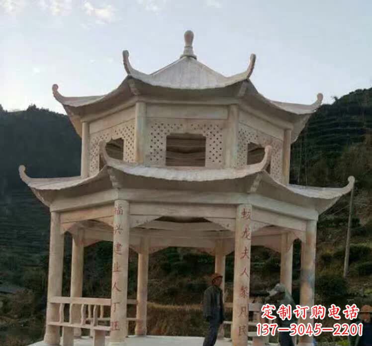 信阳园林石雕凉亭