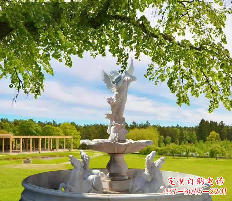 信阳园林天使景观石雕