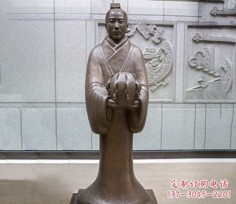 信阳张衡科学家 人物铜雕