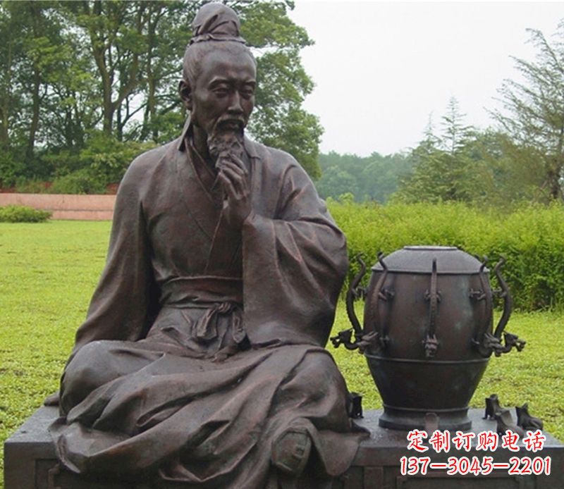 信阳张衡科学家铜雕