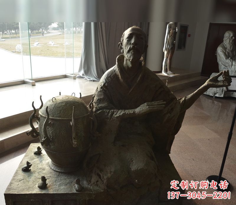 信阳张衡铜雕