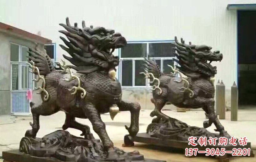 信阳招财进宝铜麒麟