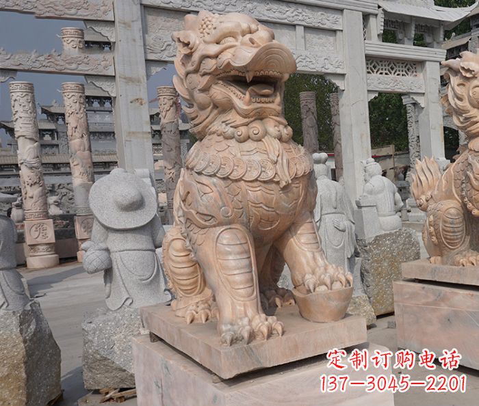 信阳招财瑞兽麒麟石雕 (3)