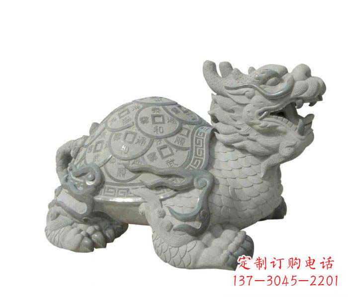 信阳招财神兽大理石龙龟石雕