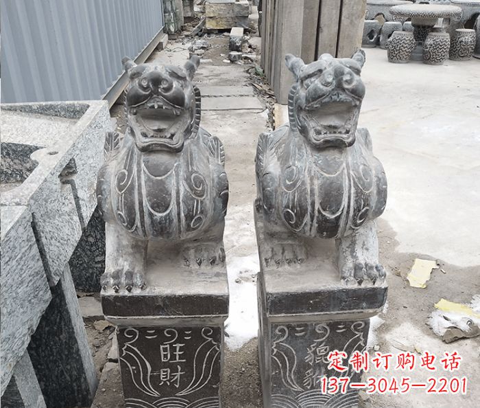 信阳招财神兽貔貅石雕 (2)