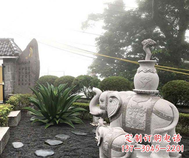 信阳招财驮宝大象石雕