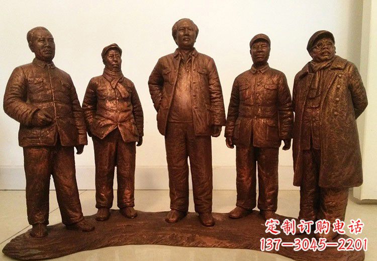 信阳中国近代伟人系列铜雕像