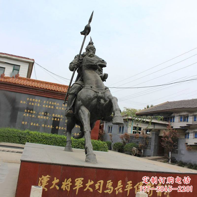 信阳中国历史名人汉朝著名将领民族英雄卫青铜雕塑像