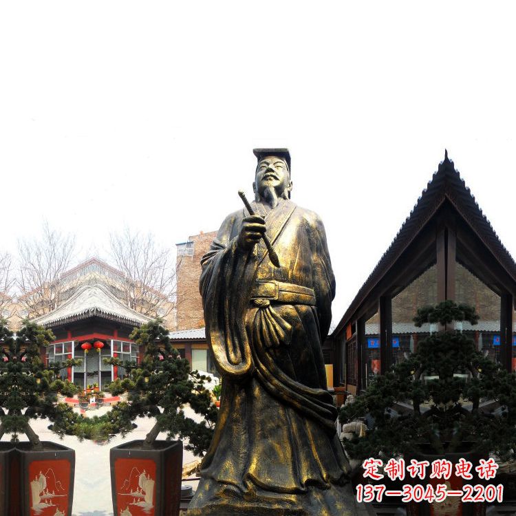 信阳中国历史文化名人书圣王羲之雕塑