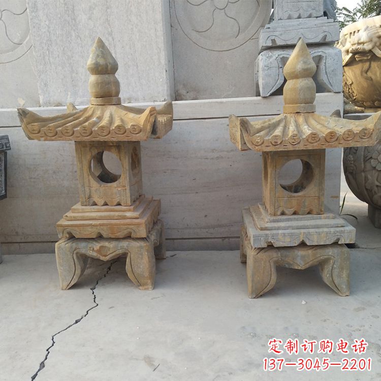信阳中式仿古低墩石灯笼